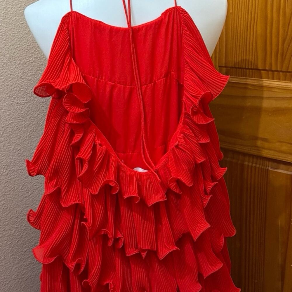 Ruffle Red identifies ditto Size Small Dress - Picture 2 of 3